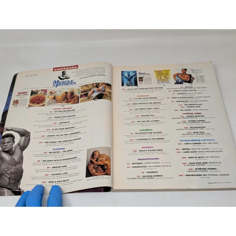 Muscle & Fitness Bodybuilding Magazine David Dearth & Laurie Donnelly 1994‎ VTG